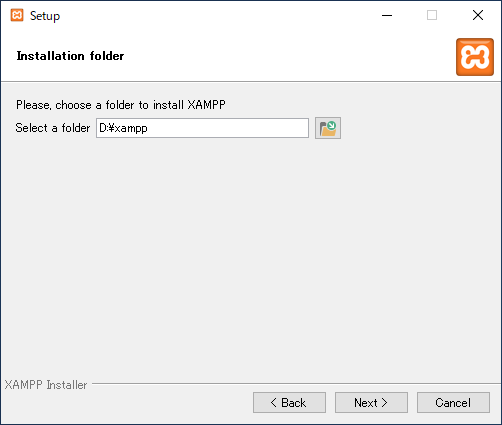 XAMPP install5